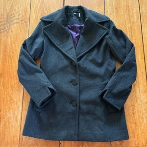Women’s Calvin Klein Wool Blend Coat - Single Breasted - Size 4